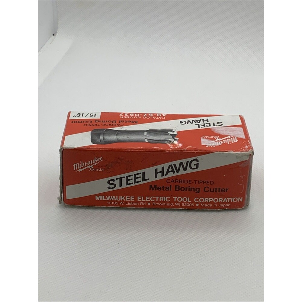 Milwaukee 15/16” Threaded Steel Hawg Carbide Tip Boring Cutter 49-57-0937 NEW